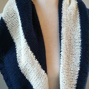 CAbi Sweater Vest Wide Stripe Navy & White Women's Size Small